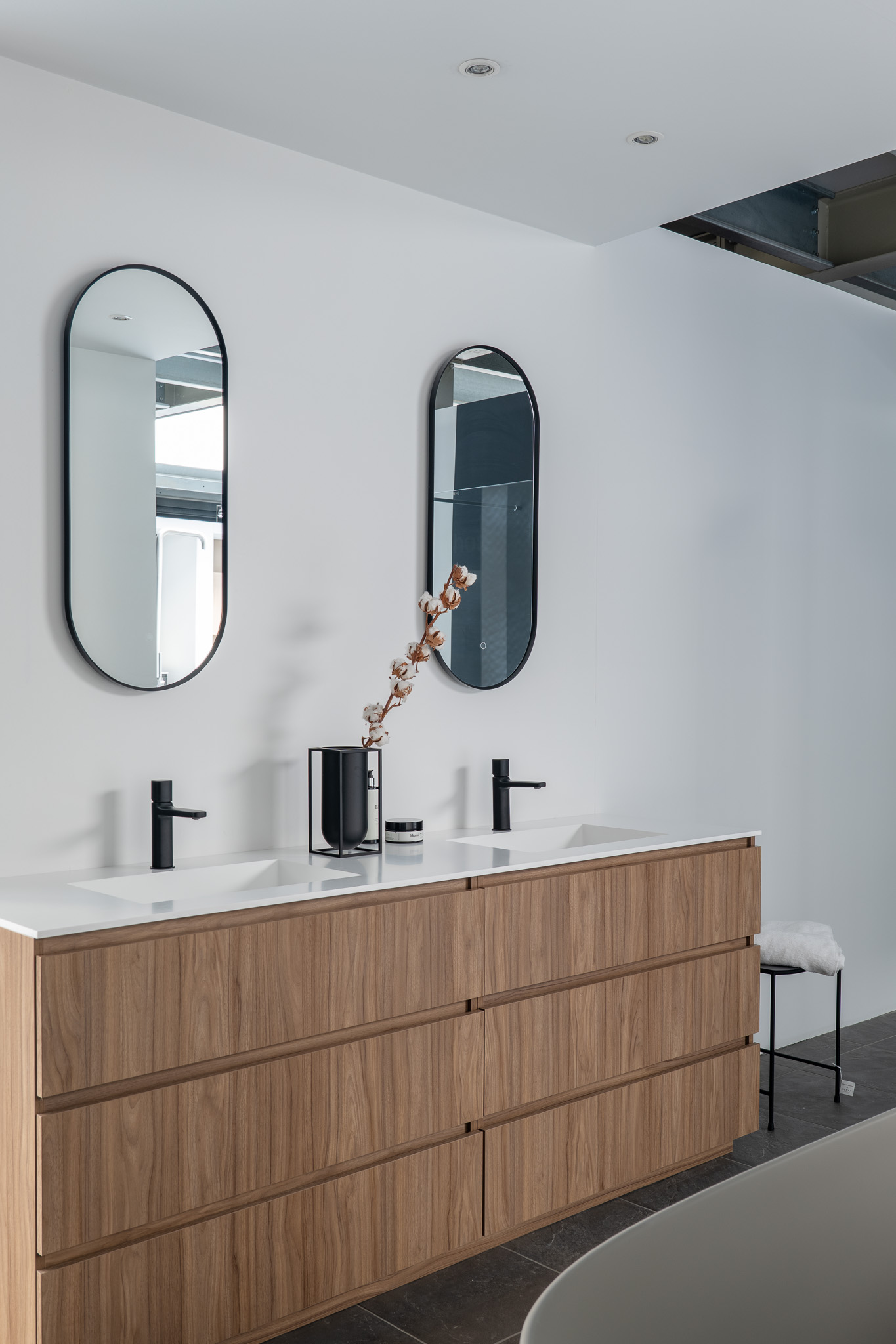 Vika Noix lavabo meubel - Afbeelding 2
